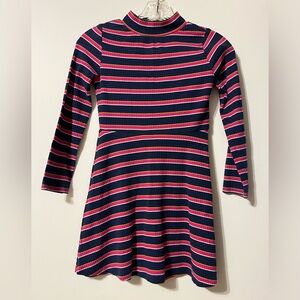 Girls Striped Carter’s Long Sleeved Dress